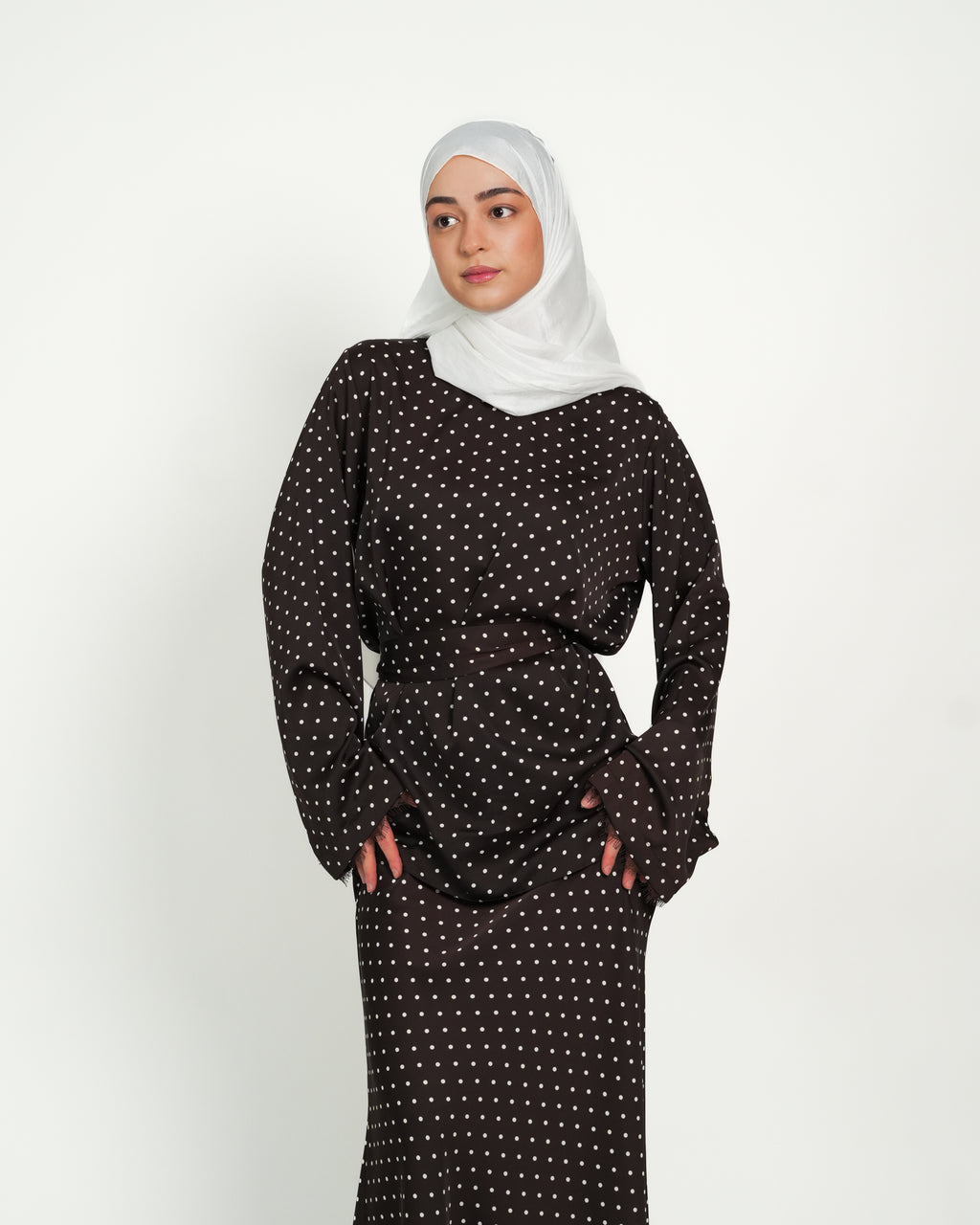 Polka Dot Set - Chocolate Brown