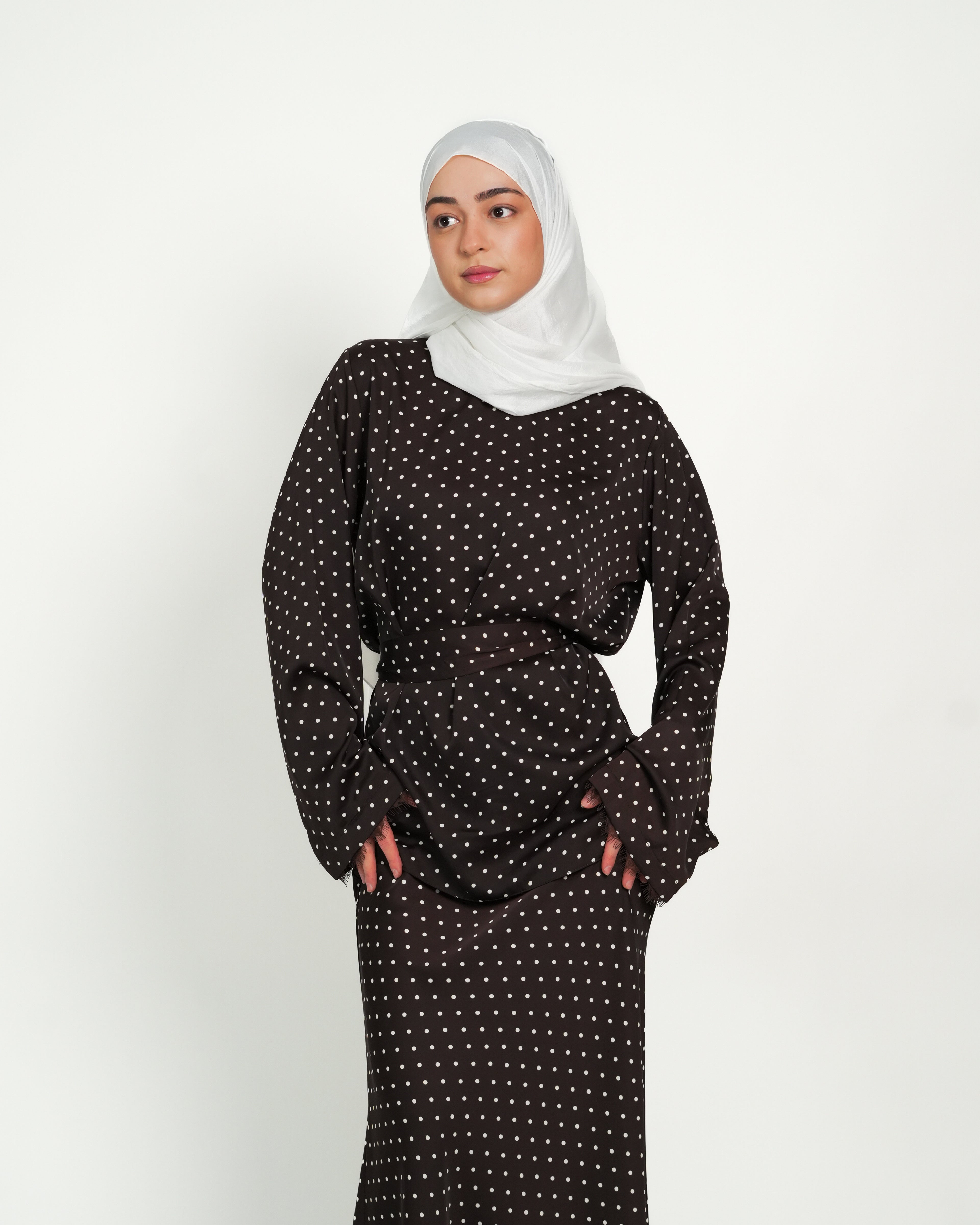 Polka Dot Set - Chocolate Brown