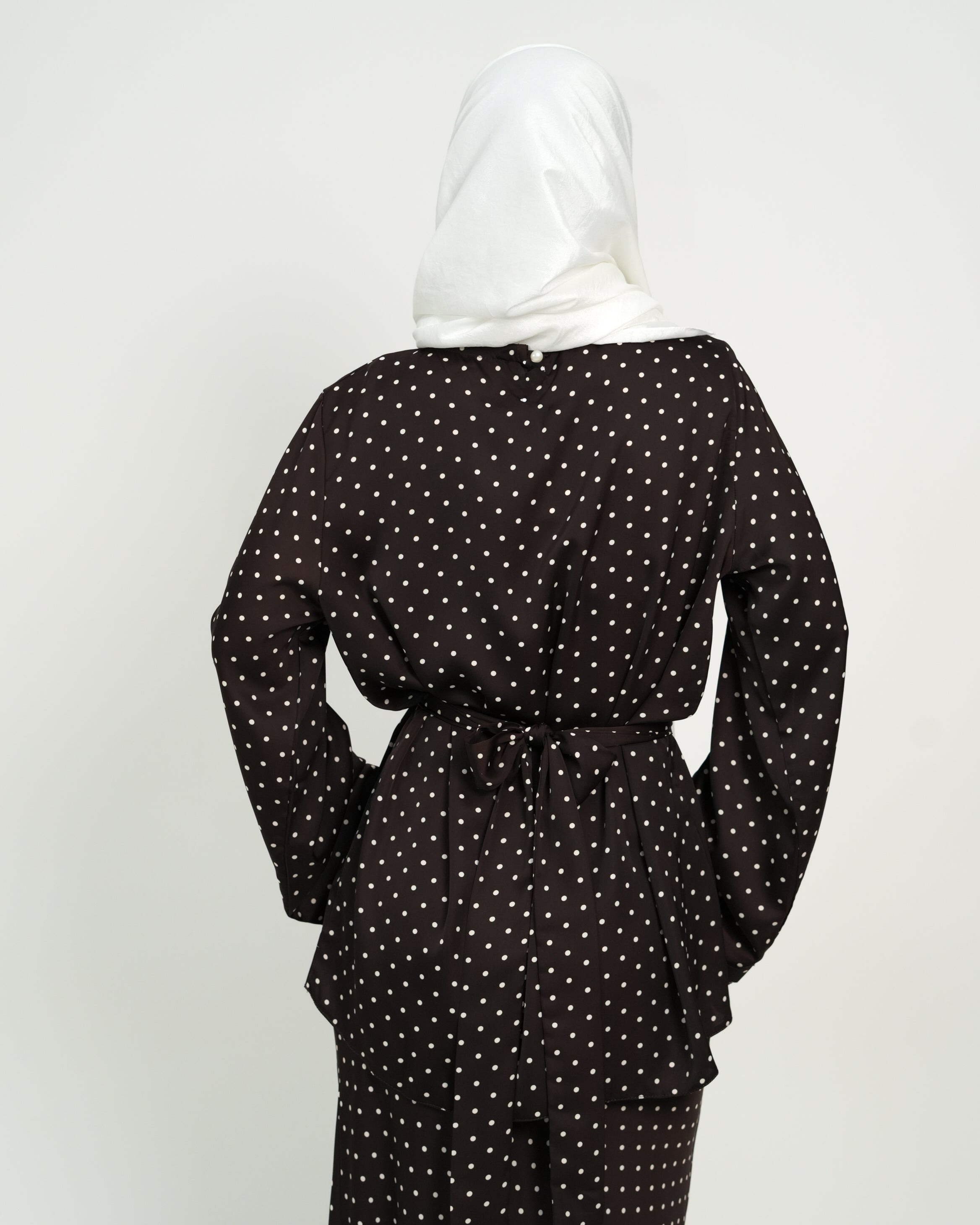 Polka Dot Set - Chocolate Brown