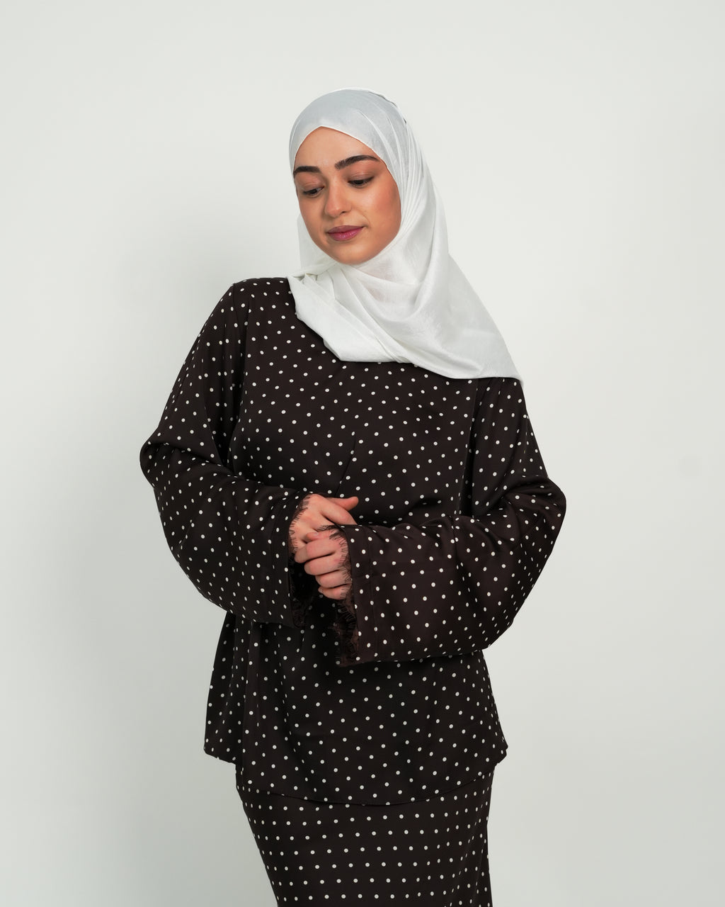 Polka Dot Set - Chocolate Brown