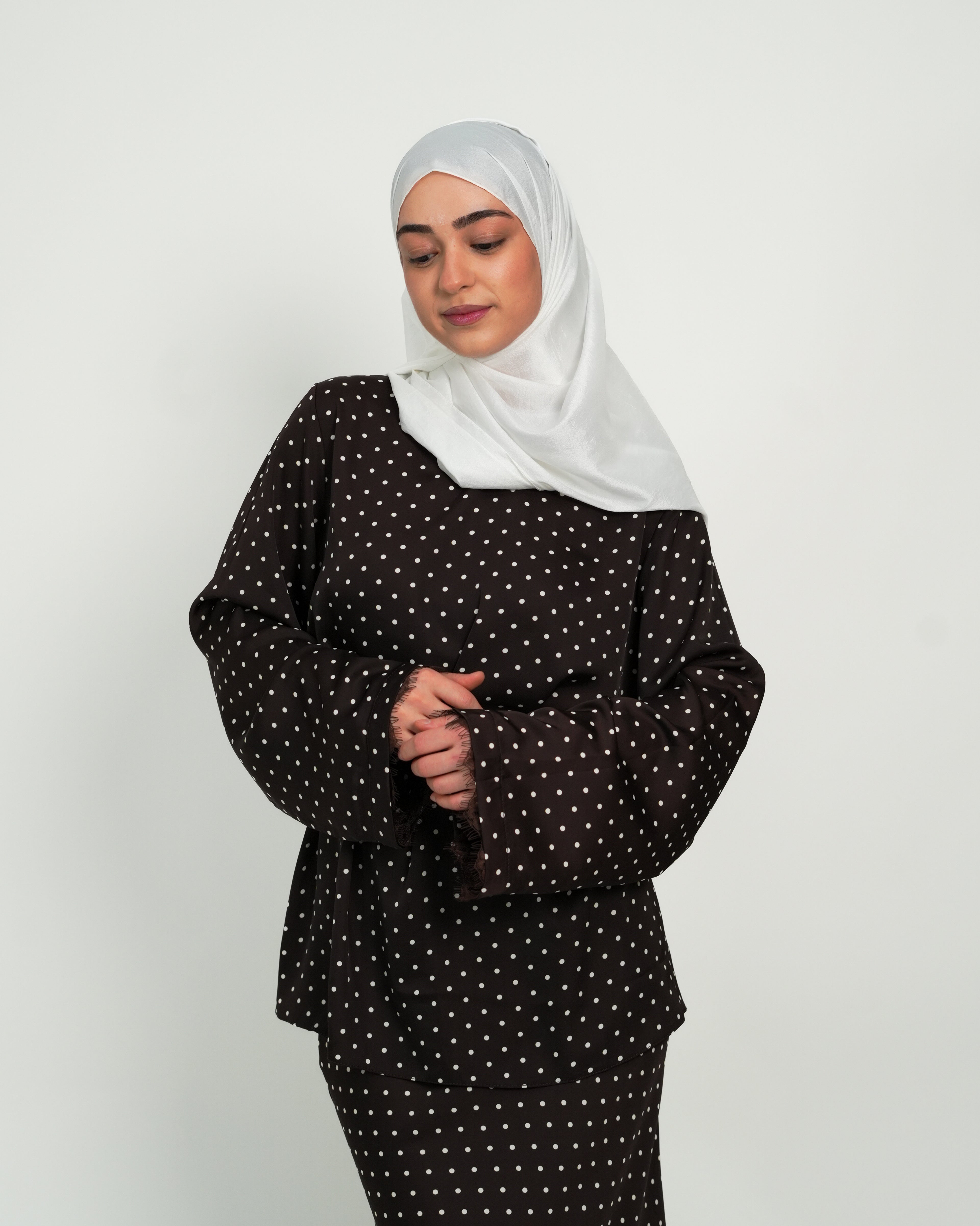 Polka Dot Set - Chocolate Brown