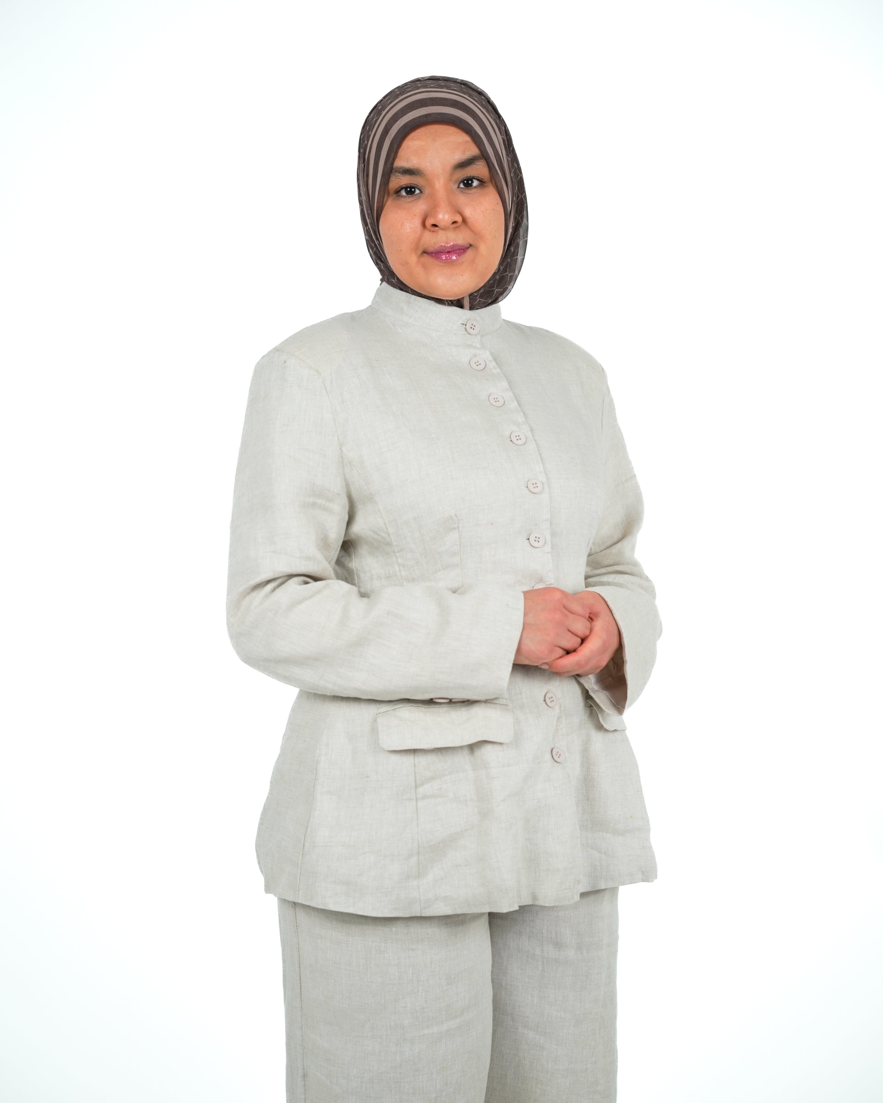 Linen Tailored Set