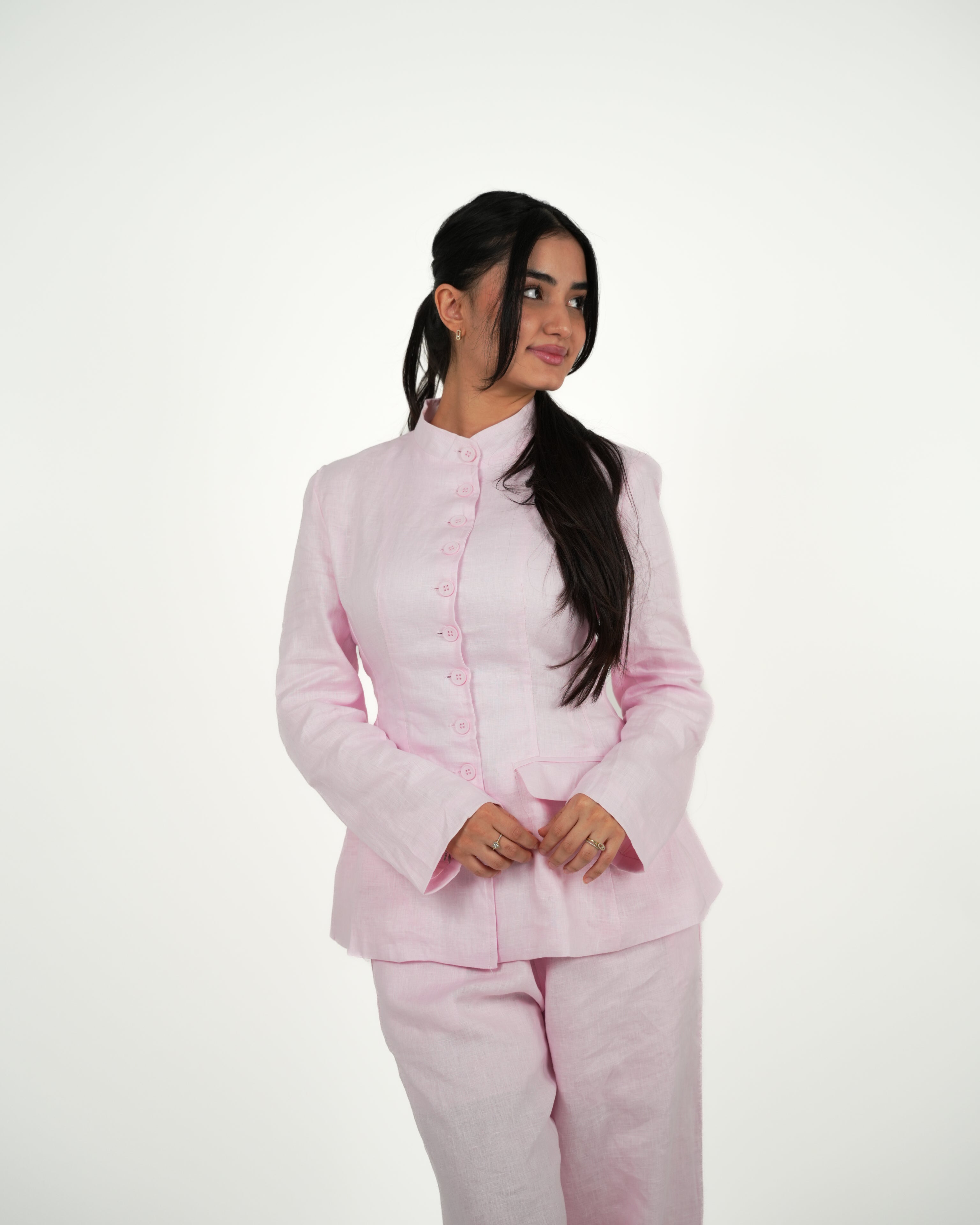 Linen Tailored Set