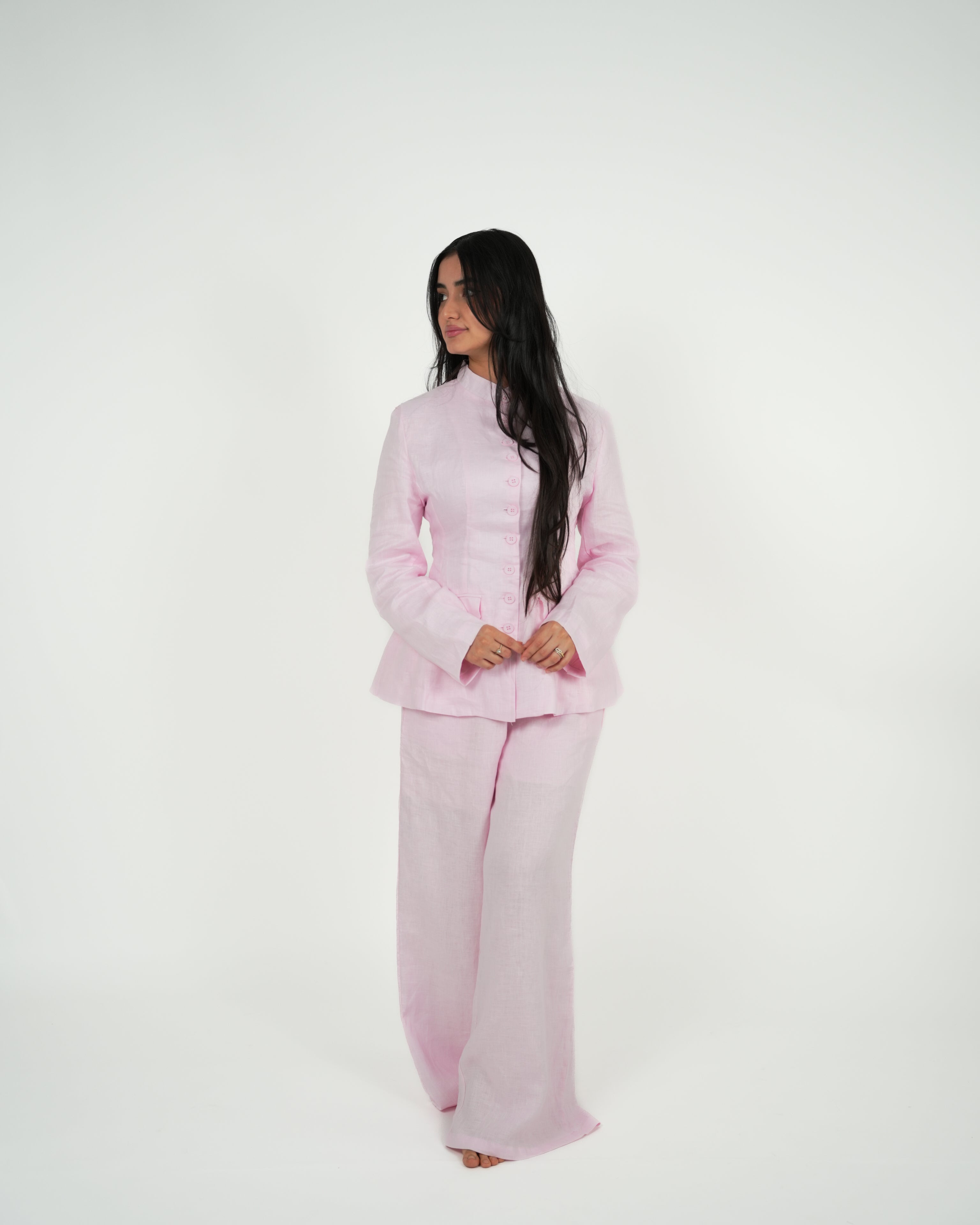 Linen Tailored Set