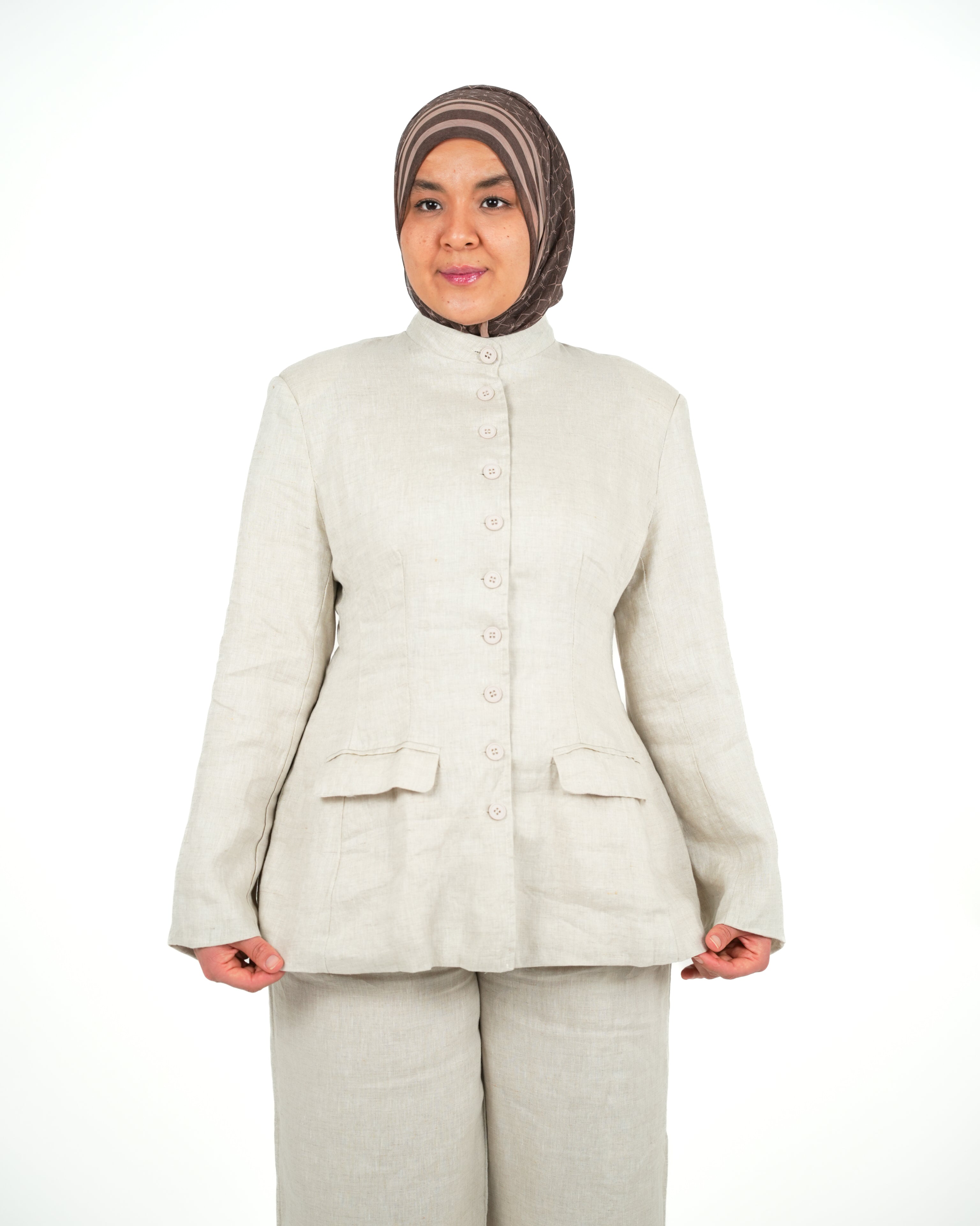 Linen Tailored Set