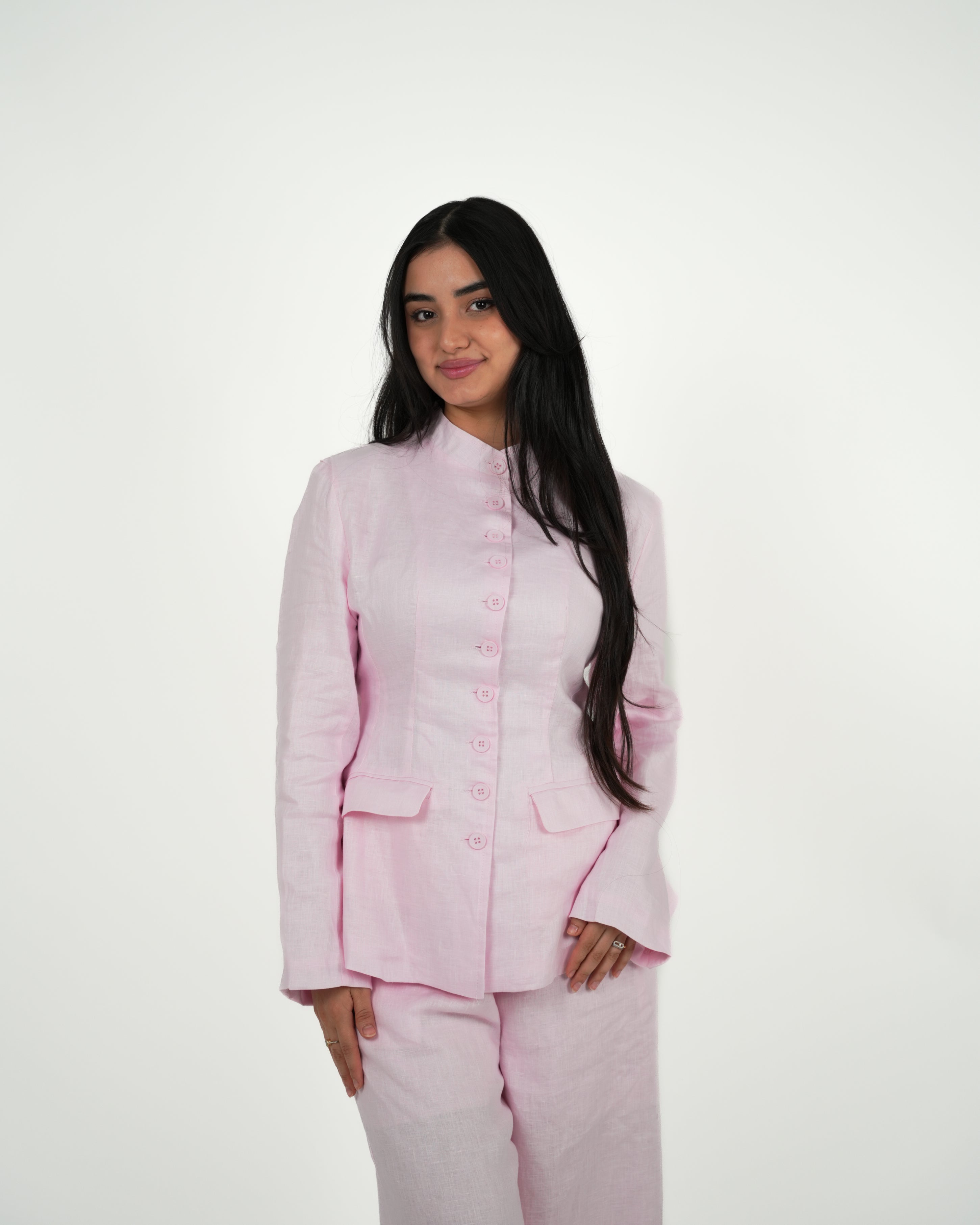 Linen Tailored Set