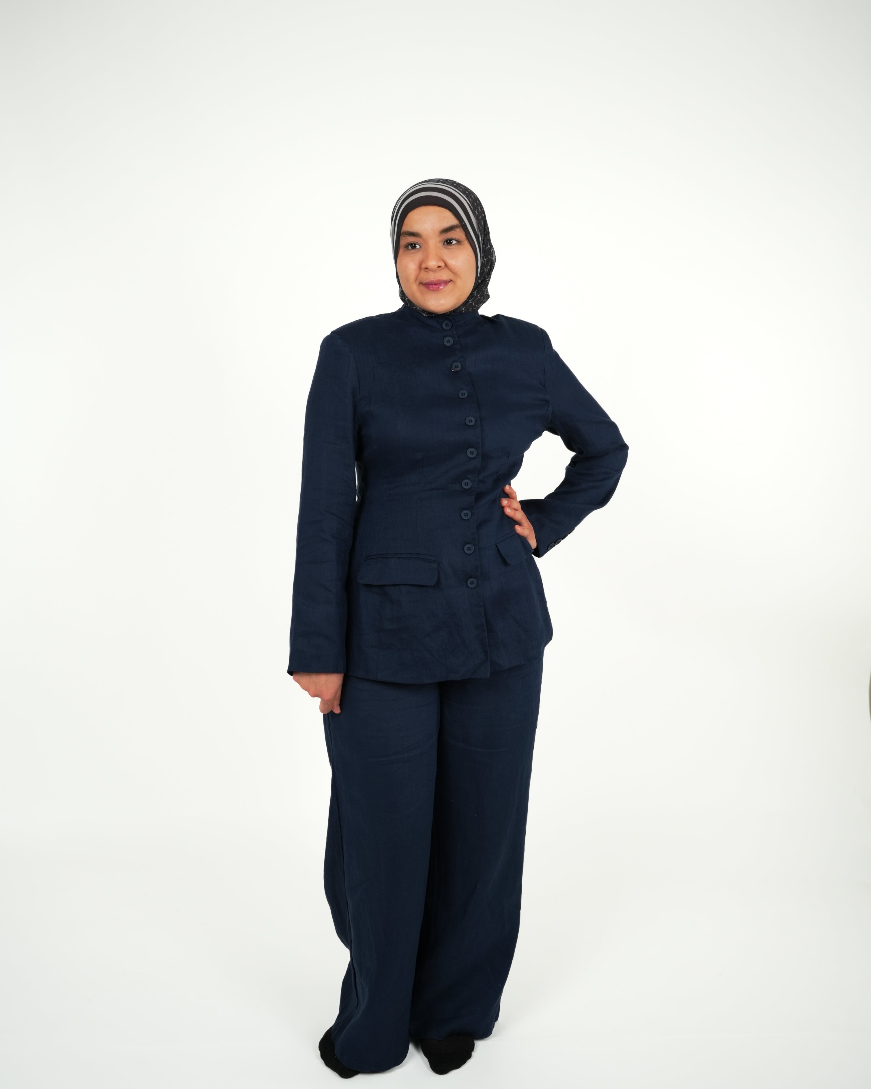 Linen Tailored Set